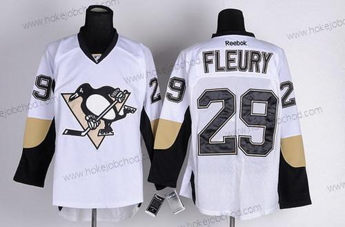 Muž Pittsburgh Penguins #29 Marc-Andre Fleury Bílý Dres