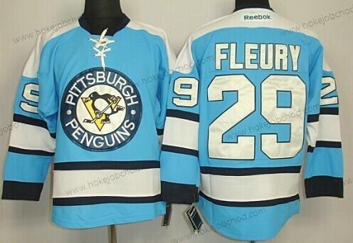 Muž Pittsburgh Penguins #29 Marc-Andre Fleury Modrý Dres