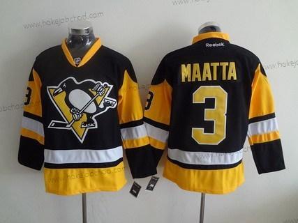 Muž Pittsburgh Penguins #3 Olli Maatta Černá Alternativní Náhradní Hokejový Reebok Dres