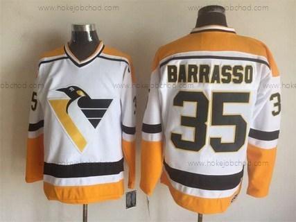 Muž Pittsburgh Penguins #35 Tom Barrasso 1992-93 Bílý CCM Vintage