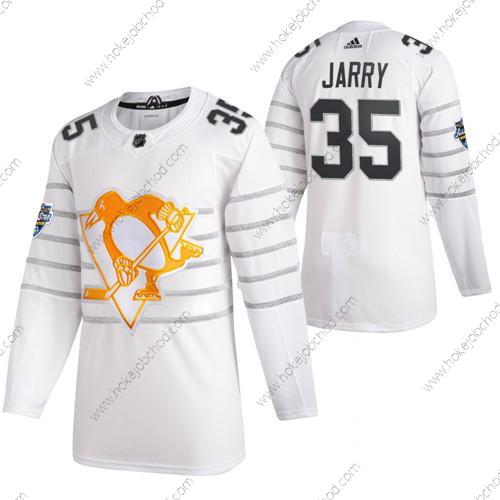 Muž Pittsburgh Penguins #35 Tristan Jarry Bílý All Star Sešitý NHL Dres