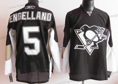 Muž Pittsburgh Penguins #5 Deryk Engelland Černá Dres