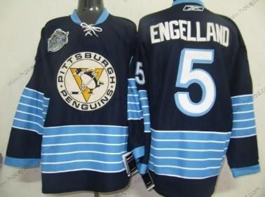 Muž Pittsburgh Penguins #5 Deryk Engelland Námořnictvo Modrý Alternativní Dres