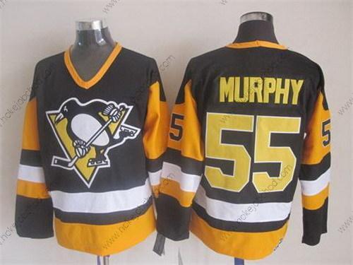 Muž Pittsburgh Penguins #55 Larry Murphy Černá Retro CCM Dres