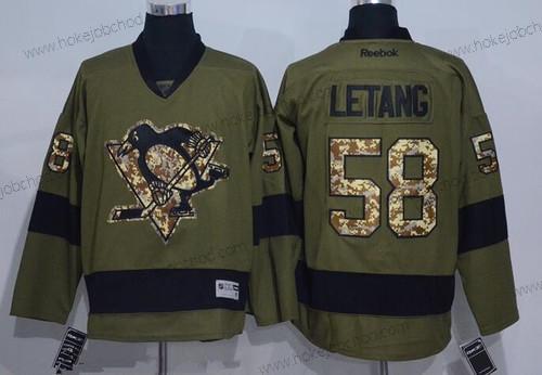 Muž Pittsburgh Penguins #58 Kris Letang Černá Alternativní Reebok Hokejový Dres