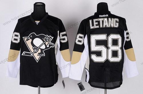 Muž Pittsburgh Penguins #58 Kris Letang Černá Dres