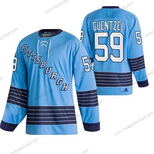 Muž Pittsburgh Penguins #59 Jake Guentzel 2022 Modrý Klasickýs Sešitý Dres