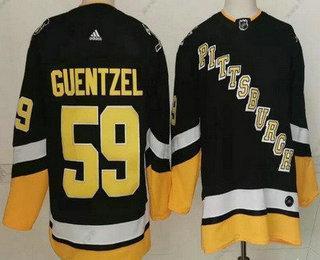 Muž Pittsburgh Penguins #59 Jake Guentzel Černá Náhradní Autentické Dres