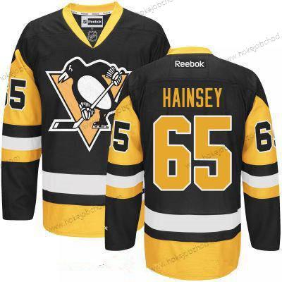 Muž Pittsburgh Penguins #65 Ron Hainsey Černá Alternativní Sešitý NHL Reebok Hokejový Dres