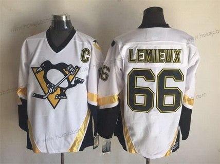 Muž Pittsburgh Penguins #66 Mario Lemieux 2002-03 Bílý CCM Vintage Dres