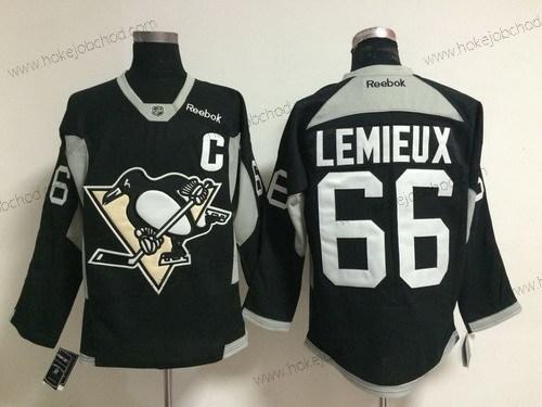 Muž Pittsburgh Penguins #66 Mario Lemieux 2014 Training Černá Dres