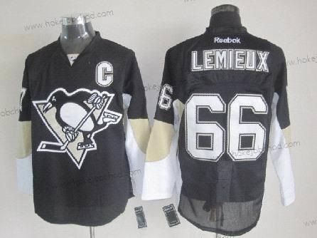 Muž Pittsburgh Penguins #66 Mario Lemieux Černá Dres