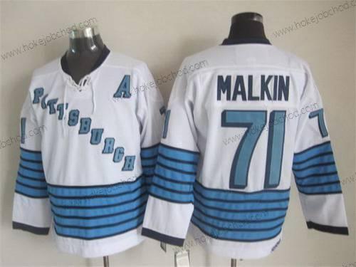 Muž Pittsburgh Penguins #71 Evgeni Malkin 1967-68 Bílý CCM Vintage Dres