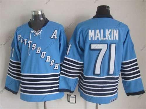 Muž Pittsburgh Penguins #71 Evgeni Malkin 1967-68 Modrý CCM Vintage Dres