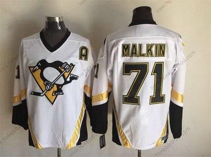 Muž Pittsburgh Penguins #71 Evgeni Malkin 2002-03 Bílý CCM Vintage Dres