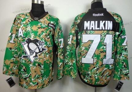 Muž Pittsburgh Penguins #71 Evgeni Malkin 2014 Camo Dres