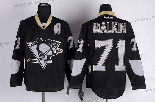 Muž Pittsburgh Penguins #71 Evgeni Malkin Černá Ice Dres