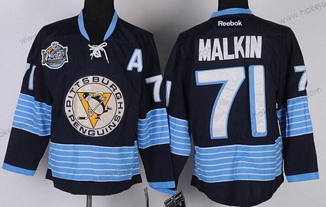 Muž Pittsburgh Penguins #71 Evgeni Malkin Námořnictvo Modrý Alternativní Dres