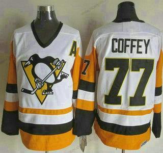 Muž Pittsburgh Penguins #77 Paul Coffey 1988-89 Bílý CCM Vintage Dres