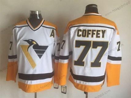 Muž Pittsburgh Penguins #77 Paul Coffey 1992-93 Bílý CCM Vintage Dres