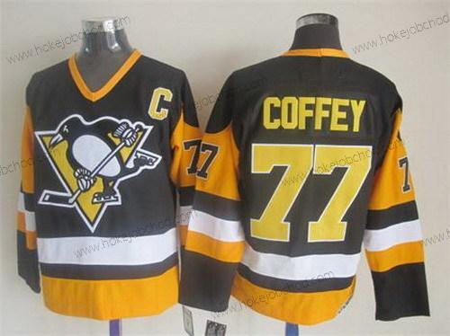 Muž Pittsburgh Penguins #77 Paul Coffey Černá Retro CCM Dres