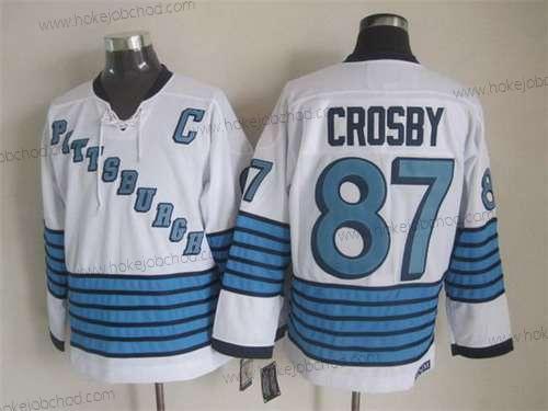 Muž Pittsburgh Penguins #87 Sidney Crosby 1967-68 Bílý CCM Vintage Dres