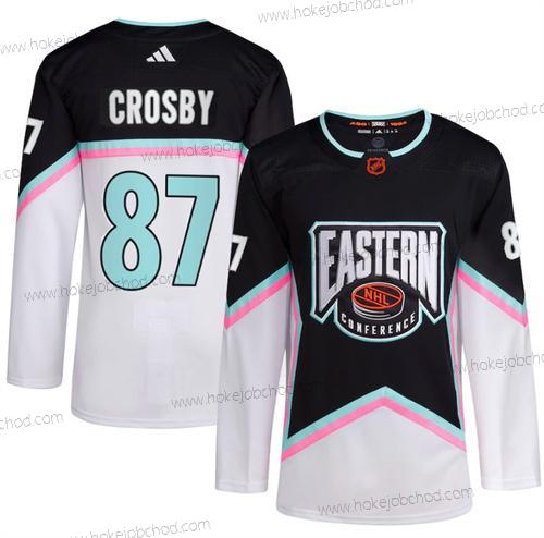 Muž Pittsburgh Penguins #87 Sidney Crosby Bílý Černá 2023 All-Star Sešitý Dres