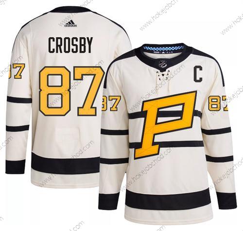 Muž Pittsburgh Penguins #87 Sidney Crosby Krémová 2023 Zimní Klasický Sešitý Dres