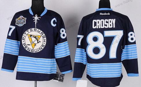 Muž Pittsburgh Penguins #87 Sidney Crosby Námořnictvo Modrý Alternativní Dres