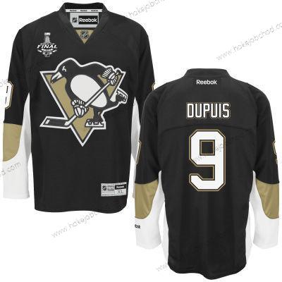 Muž Pittsburgh Penguins #9 Pascal Dupuis Černá Tým Color 2017 Stanley Cup NHL Finals Patch Dres