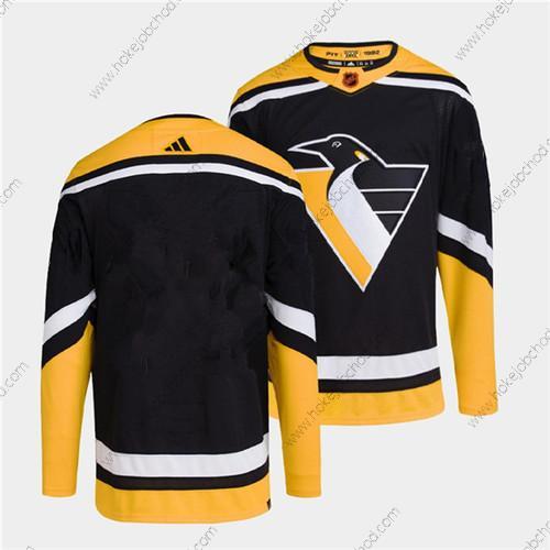 Muž Pittsburgh Penguins Prázdný Černá 2022 Obrácený Retro Sešitý Dres