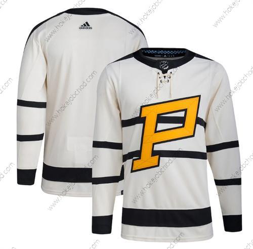 Muž Pittsburgh Penguins Prázdný Krémová 2023 Zimní Klasický Sešitý Dres