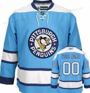 Muž Pittsburgh Penguins Přizpůsobené Modrý Dres