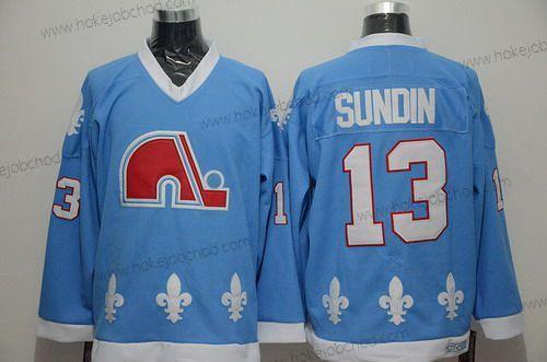 Muž Quebec Nordiques #13 Mats Sundin Modrý CCM Vintage Dres