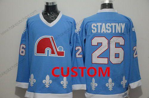 Muž Quebec Nordiques Přizpůsobené Modrý CCM Vintage Dres