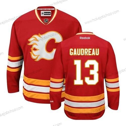 Muž Reebok Calgary Flames #13 Johnny Gaudreau Červené Premier Alternativní Dres