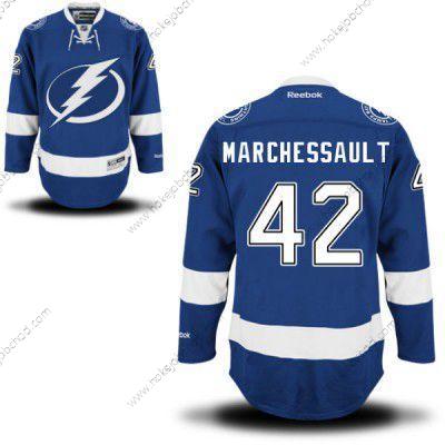 Muž Reebok Tampa Bay Lightning #42 Jonathan Marchessault Premier Royal Modrý Domácí NHL Dres