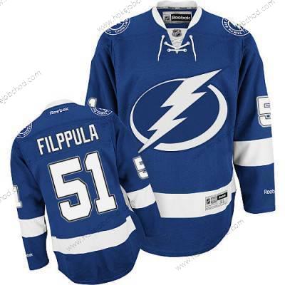 Muž Reebok Tampa Bay Lightning #51 Valtteri Filppula Modrý Domácí NHL Dres