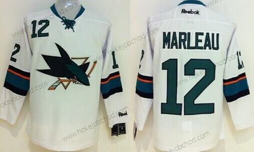 Muž San Jose Sharks #12 Patrick Marleau 2014 Bílý Dres