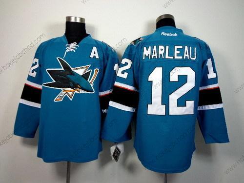 Muž San Jose Sharks #12 Patrick Marleau 2014 Modrý Dres