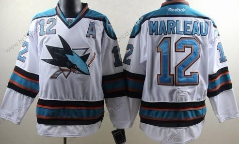 Muž San Jose Sharks #12 Patrick Marleau Bílý Dres