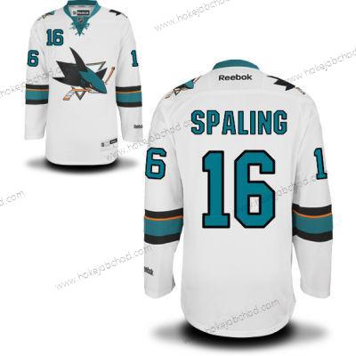 Muž San Jose Sharks #16 Nick Spaling Bílý Venkovní Hokejový Dres