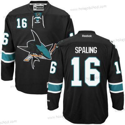 Muž San Jose Sharks #16 Nick Spaling Černá Alternativní Hokejový Dres