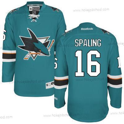 Muž San Jose Sharks #16 Nick Spaling Modrozelená Domácí Dres