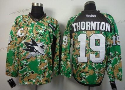 Muž San Jose Sharks #19 Joe Thornton 2014 Camo Dres