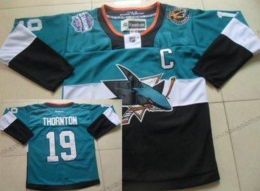 Muž San Jose Sharks #19 Joe Thornton 2015 Stadium Series Modrý #2 Černá Dres