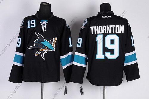 Muž San Jose Sharks #19 Joe Thornton Černá Alternativní Dres