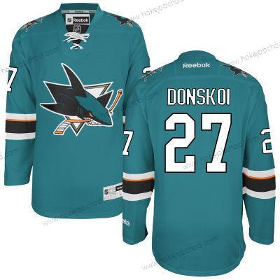 Muž San Jose Sharks #27 Joonas Donskoi Modrozelená Domácí Dres