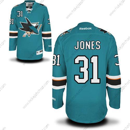 Muž San Jose Sharks #31 Martin Jones Modrozelená Premier Domácí Dres