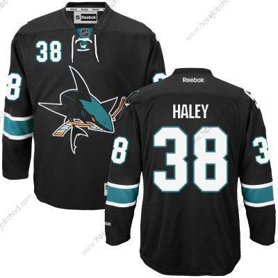 Muž San Jose Sharks #38 Micheal Haley Černá Alternativní Hokejový Dres